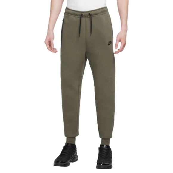 New Nike Sportswear Tech Fleece Track Pants Joggers Medium Olive Men Size Small - Picture 1 of 7